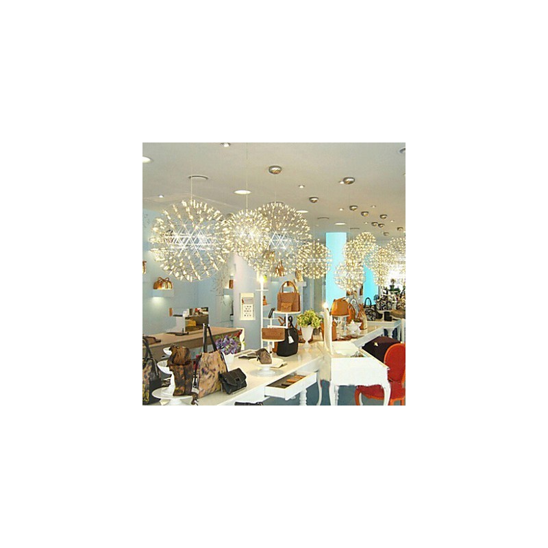 Contemporary Chandelier Creative Round Droplight Lamp Light