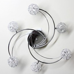 Modern Contemporary Electroplated Flush Mount