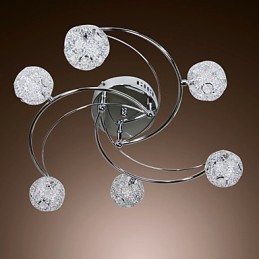 Modern Contemporary Electroplated Flush Mount