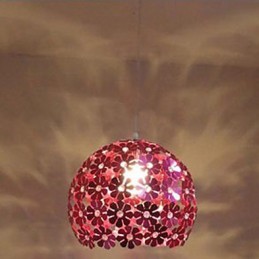 Modern Color Plum Flower Ball Single Head Crystal Droplight