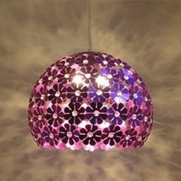 Modern Color Plum Flower Ball Single Head Crystal Droplight