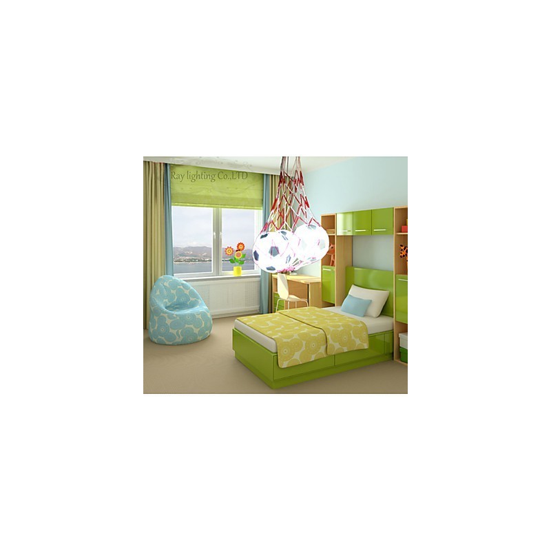 Children Football Modern Minimalist Pendant Lamp Boy Lights 3 Lights
