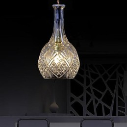 Modern Contemporary Crystal Metal Pendant Light