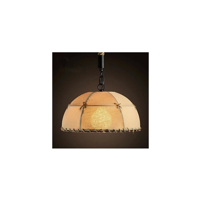 A Brief Vogue Lights Semicircle Hemp Rope Chandelier