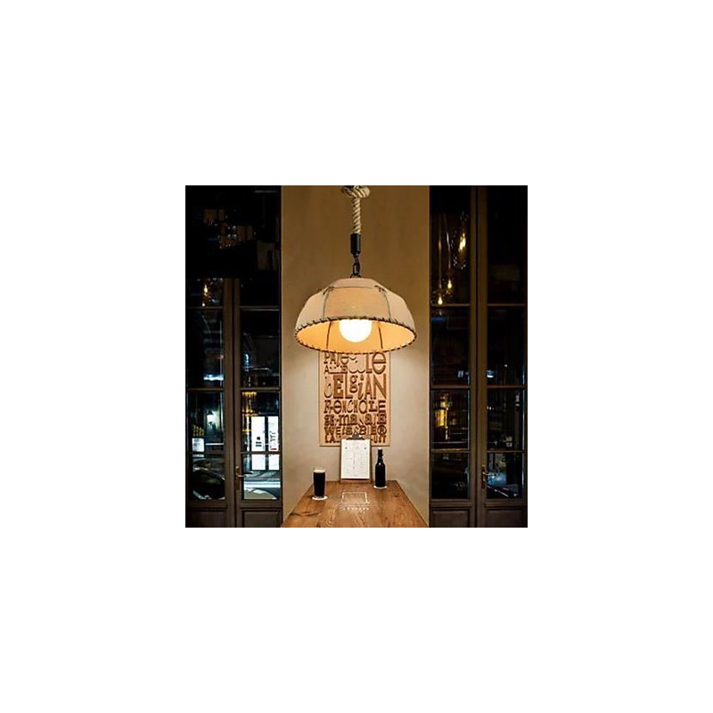 A Brief Vogue Lights Semicircle Hemp Rope Chandelier