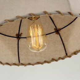 A Brief Vogue Lights Semicircle Hemp Rope Chandelier
