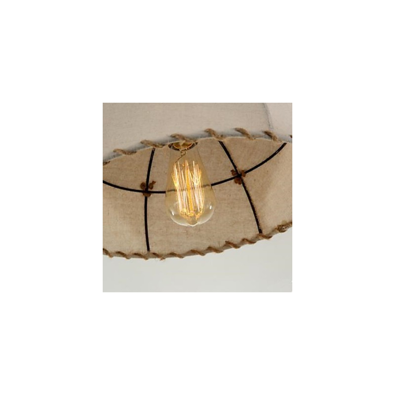 A Brief Vogue Lights Semicircle Hemp Rope Chandelier