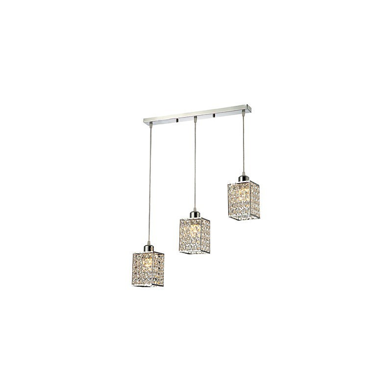 Modern Contemporary Island Crystal Electroplated Pendant Light