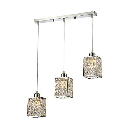 Modern Contemporary Island Crystal Electroplated Pendant Light