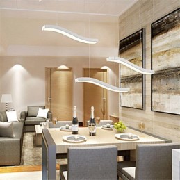 Wavy Design Fashion Simple Acrylic Pendant Light