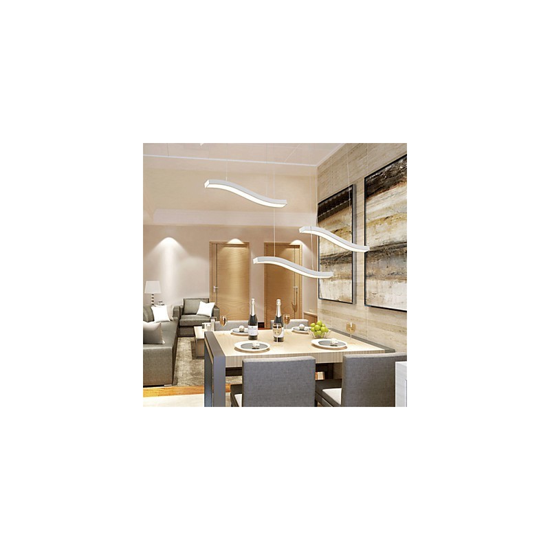 Wavy Design Fashion Simple Acrylic Pendant Light