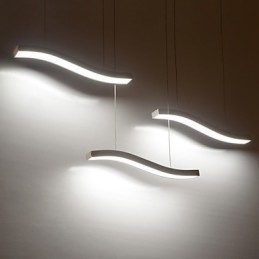 Wavy Design Fashion Simple Acrylic Pendant Light