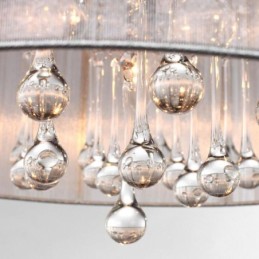 Traditional Classic Crystal Chrome Metal Chandelier