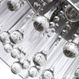 Traditional Classic Crystal Chrome Metal Chandelier