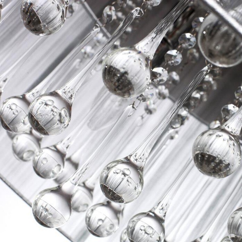 Traditional Classic Crystal Chrome Metal Chandelier