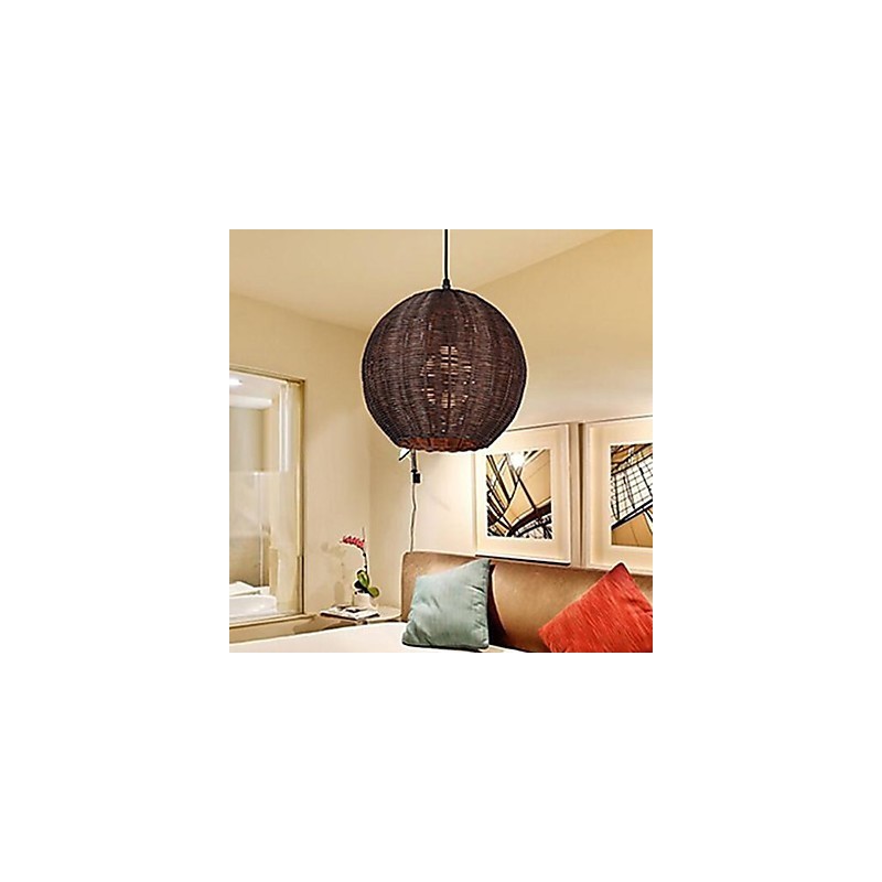 Modern Contemporary Lantern Country Globe Metal Pendant Light