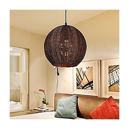Modern Contemporary Lantern Country Globe Metal Pendant Light