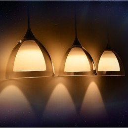 1 Light Two layer Pendant Island Light Clear Glass Polished Chrome