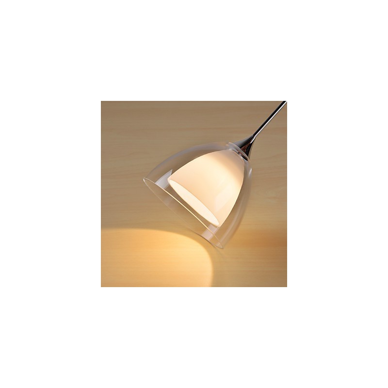 1 Light Two layer Pendant Island Light Clear Glass Polished Chrome