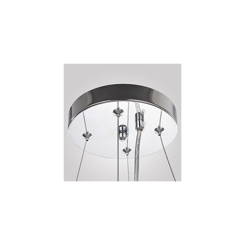 Traditional Classic Crystal Chrome Metal Chandelier