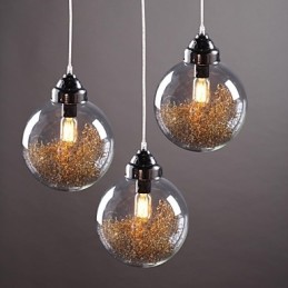 Modern Contemporary Traditional Classic Vintage Lantern Country Nickel Glass Pendant Light Dining