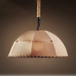Contracted Nordic Vintage Linens Hemp Rope American Country Droplight Lamp
