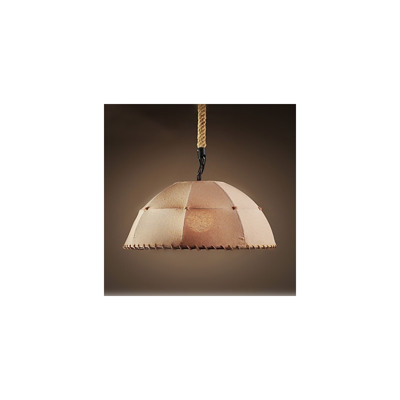 Contracted Nordic Vintage Linens Hemp Rope American Country Droplight Lamp