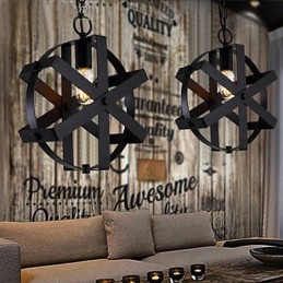 Vintage Style Industrial Round Pendant Light Loft Home Furnishing decorative Chandelier