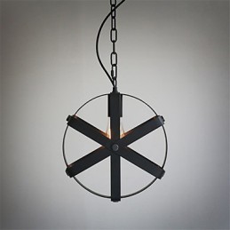 Vintage Style Industrial Round Pendant Light Loft Home Furnishing decorative Chandelier