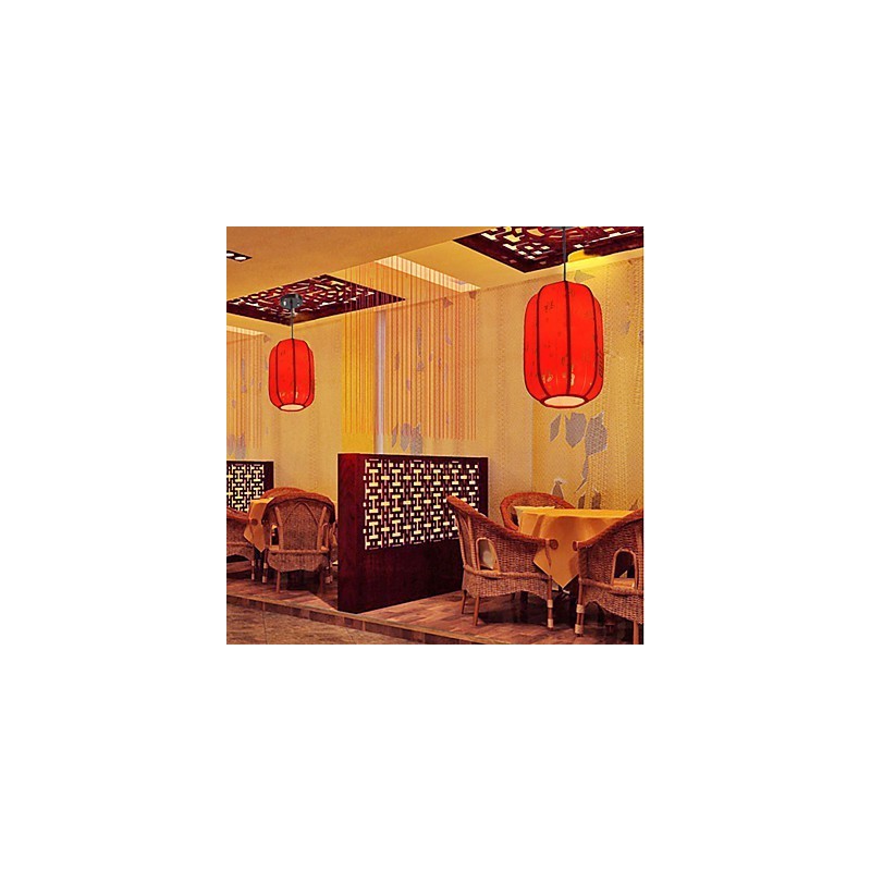 Archaize Sheepskin Red Lanterns Porch Droplight Lamp Light