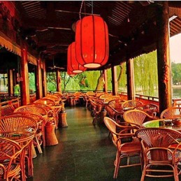 Archaize Sheepskin Red Lanterns Porch Droplight Lamp Light