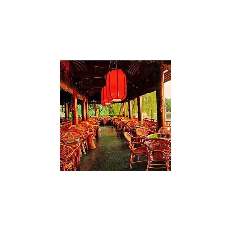 Archaize Sheepskin Red Lanterns Porch Droplight Lamp Light