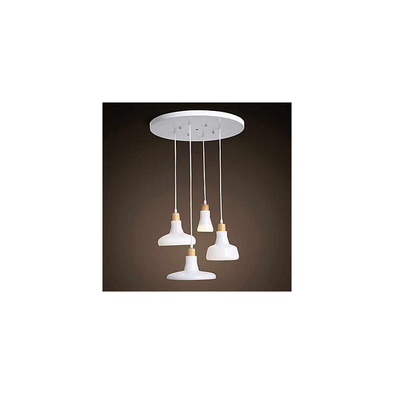 Creative Characteristic 4 Light Pendant with Iron Shade