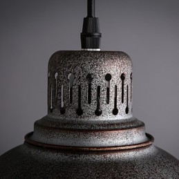 Retro Mini Style Painting Metal Pendant Light Outdoors