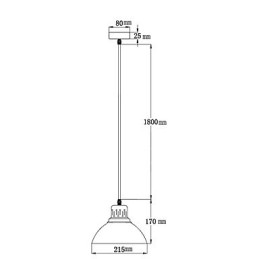 Retro Mini Style Painting Metal Pendant Light Outdoors