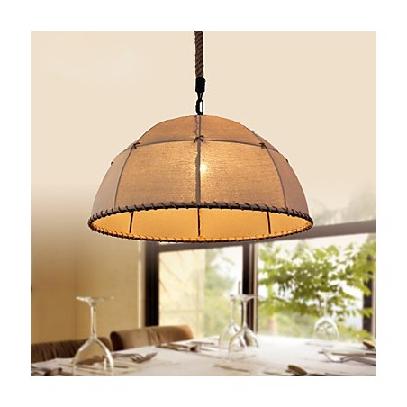 35CM Loft Industrial Wind Straightforward Linen American Country Creative Arts Droplight Lamp