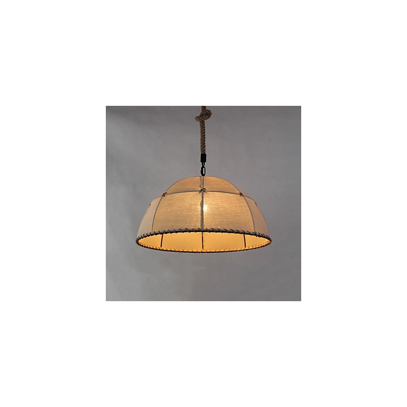 35CM Loft Industrial Wind Straightforward Linen American Country Creative Arts Droplight Lamp