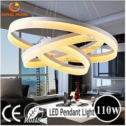 Hot Sale White Color Acrylic Modern Hanging Light 130W