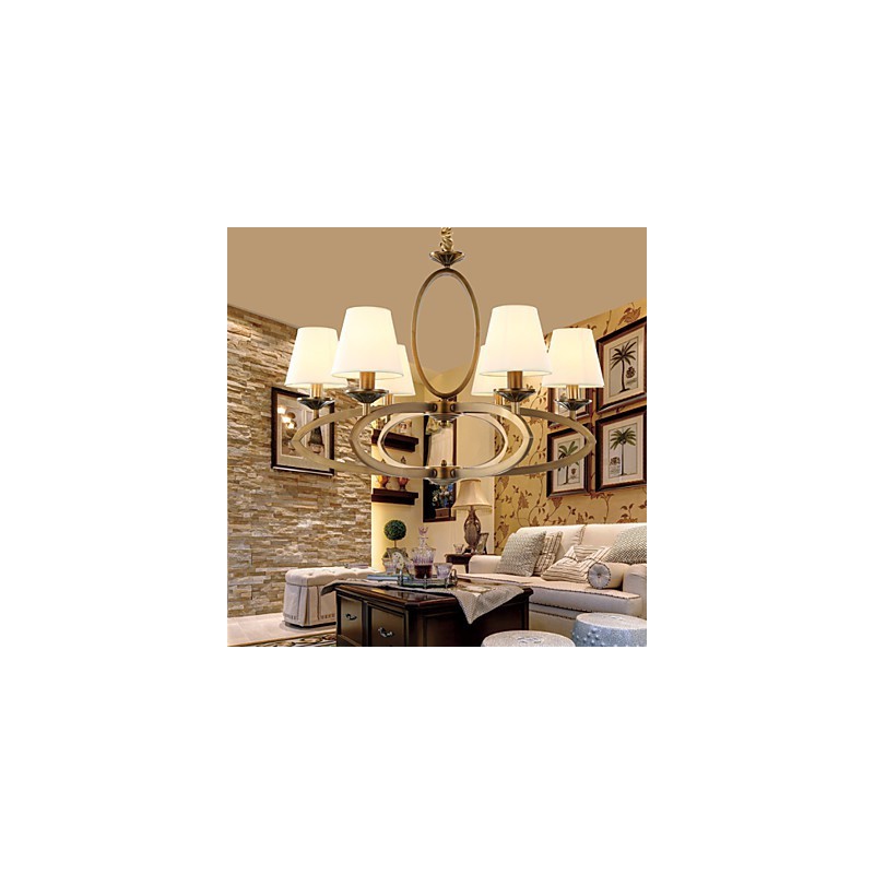 Rustic Lodge Vintage Mini Style Electroplated Metal Chandelier