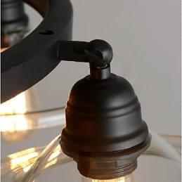 Traditional Classic Vintage Retro Lantern Country Mini Style Painting Metal Pendant Light Dining