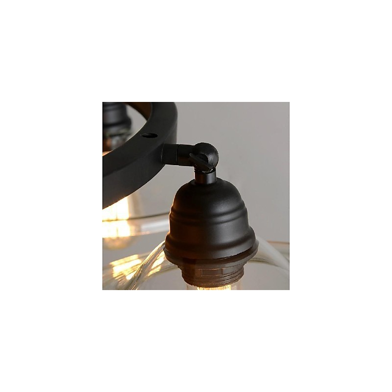 Traditional Classic Vintage Retro Lantern Country Mini Style Painting Metal Pendant Light Dining