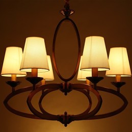 Rustic Lodge Vintage Mini Style Electroplated Metal Chandelier