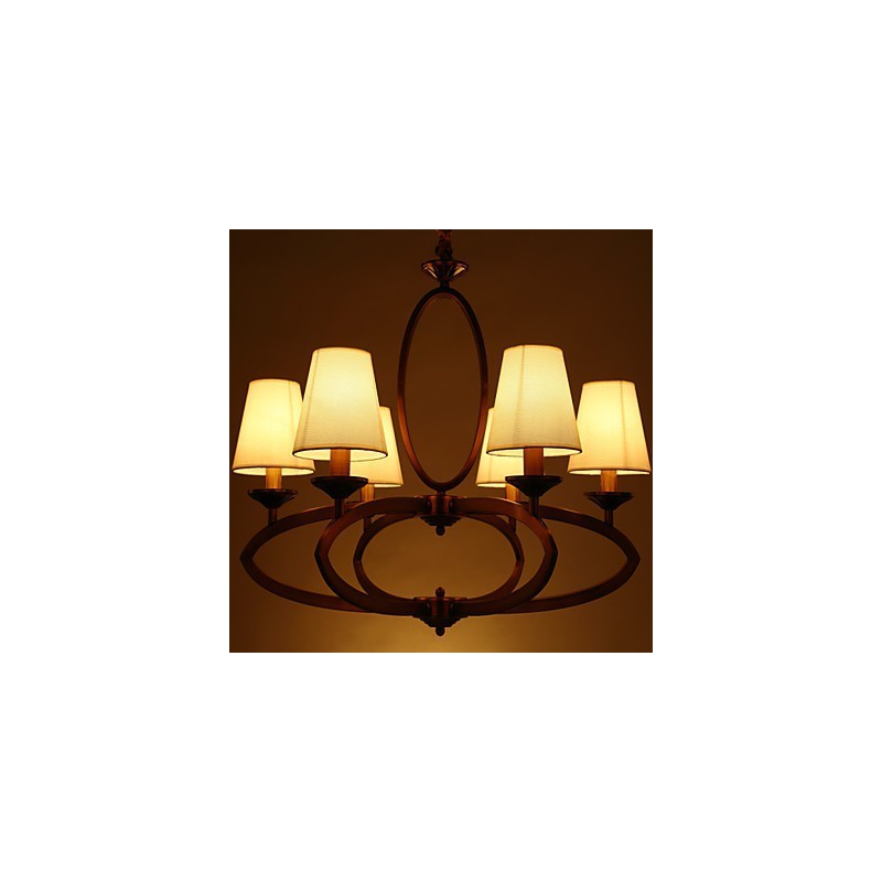 Rustic Lodge Vintage Mini Style Electroplated Metal Chandelier