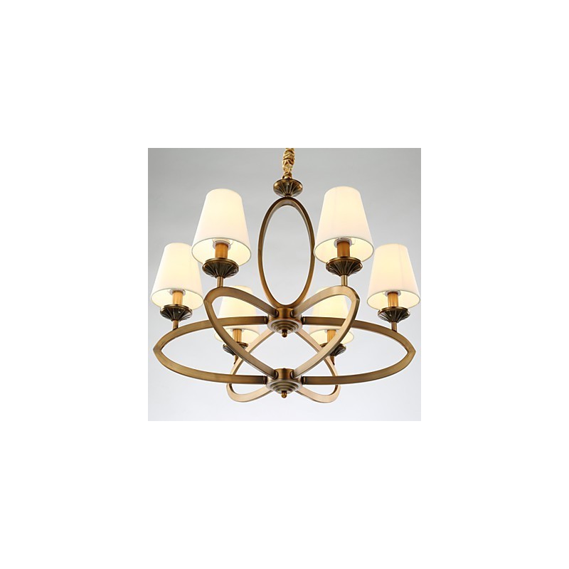 Rustic Lodge Vintage Mini Style Electroplated Metal Chandelier