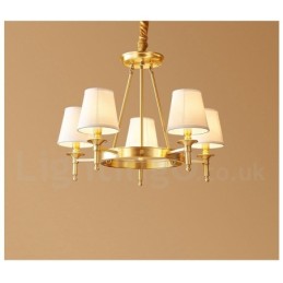 Pure Brass Round Chandelier Pendant Light Traditional Classic