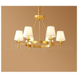 Pure Brass Round Chandelier Pendant Light Traditional Classic