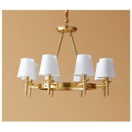 Pure Brass Round Chandelier Pendant Light Traditional Classic