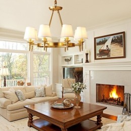 Pure Brass Round Chandelier Pendant Light Traditional Classic