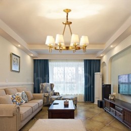 Pure Brass Round Chandelier Pendant Light Traditional Classic