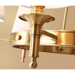 Pure Brass Round Chandelier Pendant Light Traditional Classic